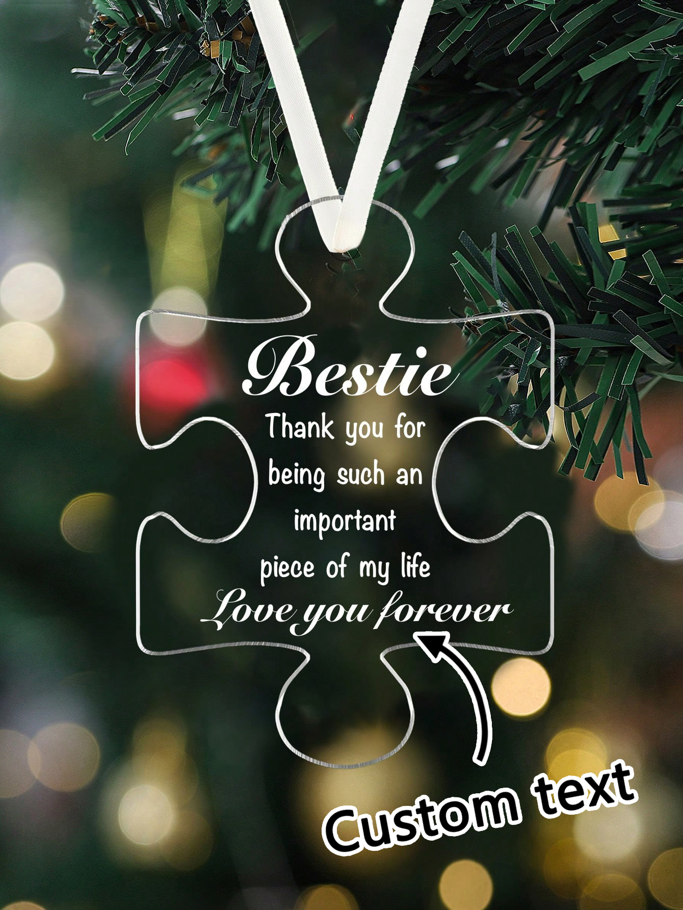 Custom Acrylic Puzzle Ornament